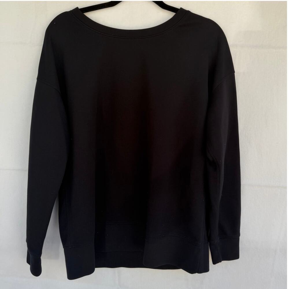 Mondetta Black Long Sleeve Crewneck Pullover Sweatshirt Large